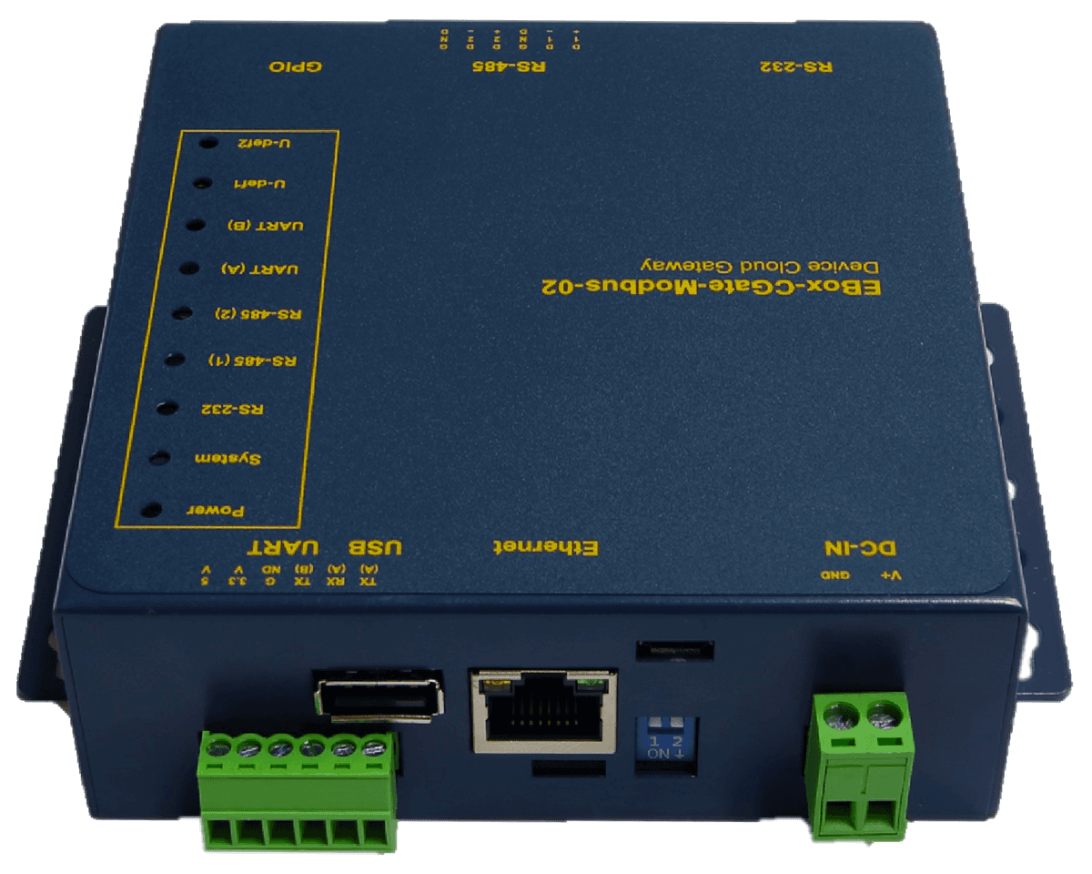 CGate-02 背面 Modbus 網關