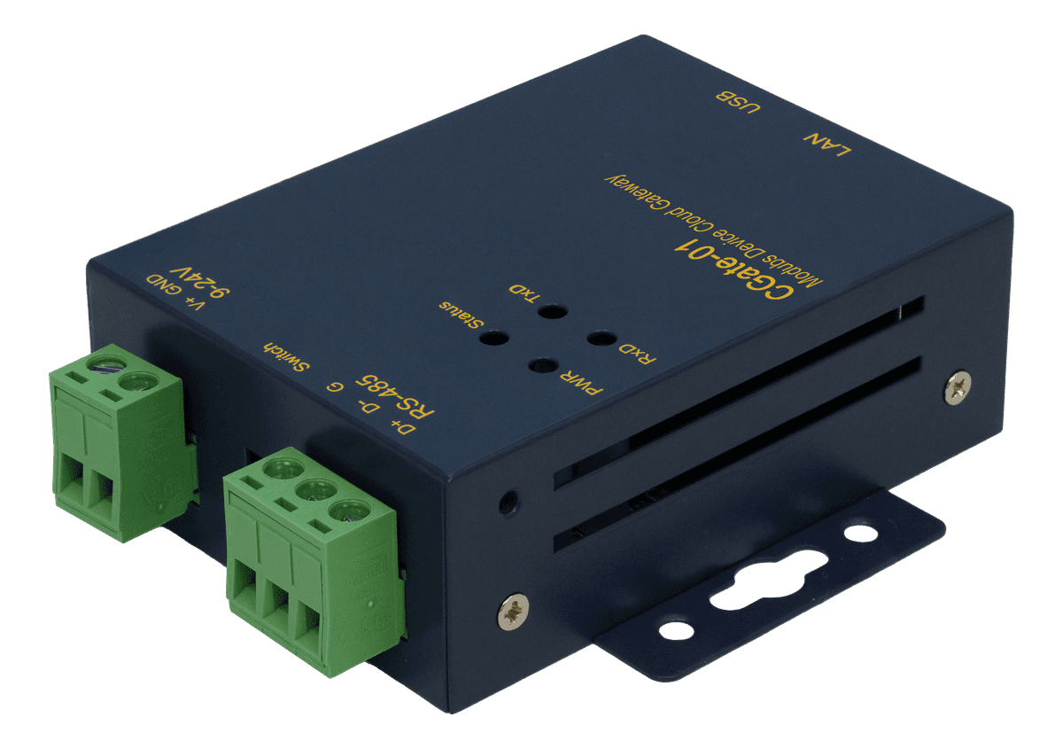 CGate-01 背面右斜角 Modbus 網關